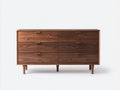 Cassettiera - legno - 138x41x84 cm - marrone - stile nordico