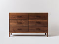 Cassettiera - legno - 134x42x83 cm - marrone - stile moderno