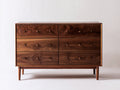 Cassettiera - legno - 128x41x84 cm - marrone - stile retrò